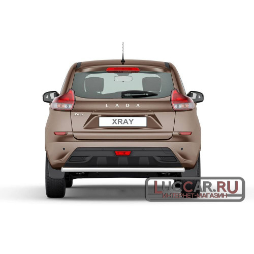 Защита заднего бампера одинарная труба 51мм для Lada Xray