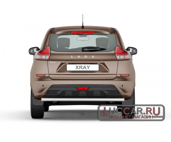 Защита заднего бампера одинарная труба 51мм для Lada Xray