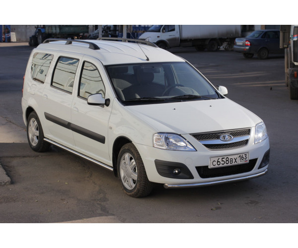 Защита переднего бампера (ППК) диаметр трубы 51 мм для Lada Largus с 2012- 2021г.в.