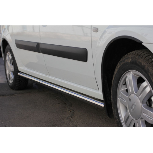 Защита порогов прямая (НПС) труба диаметром 51 мм для Lada Largus 2012- / (Cross 2012-)